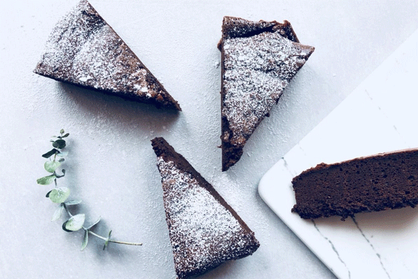 bolo de chocolate saudável