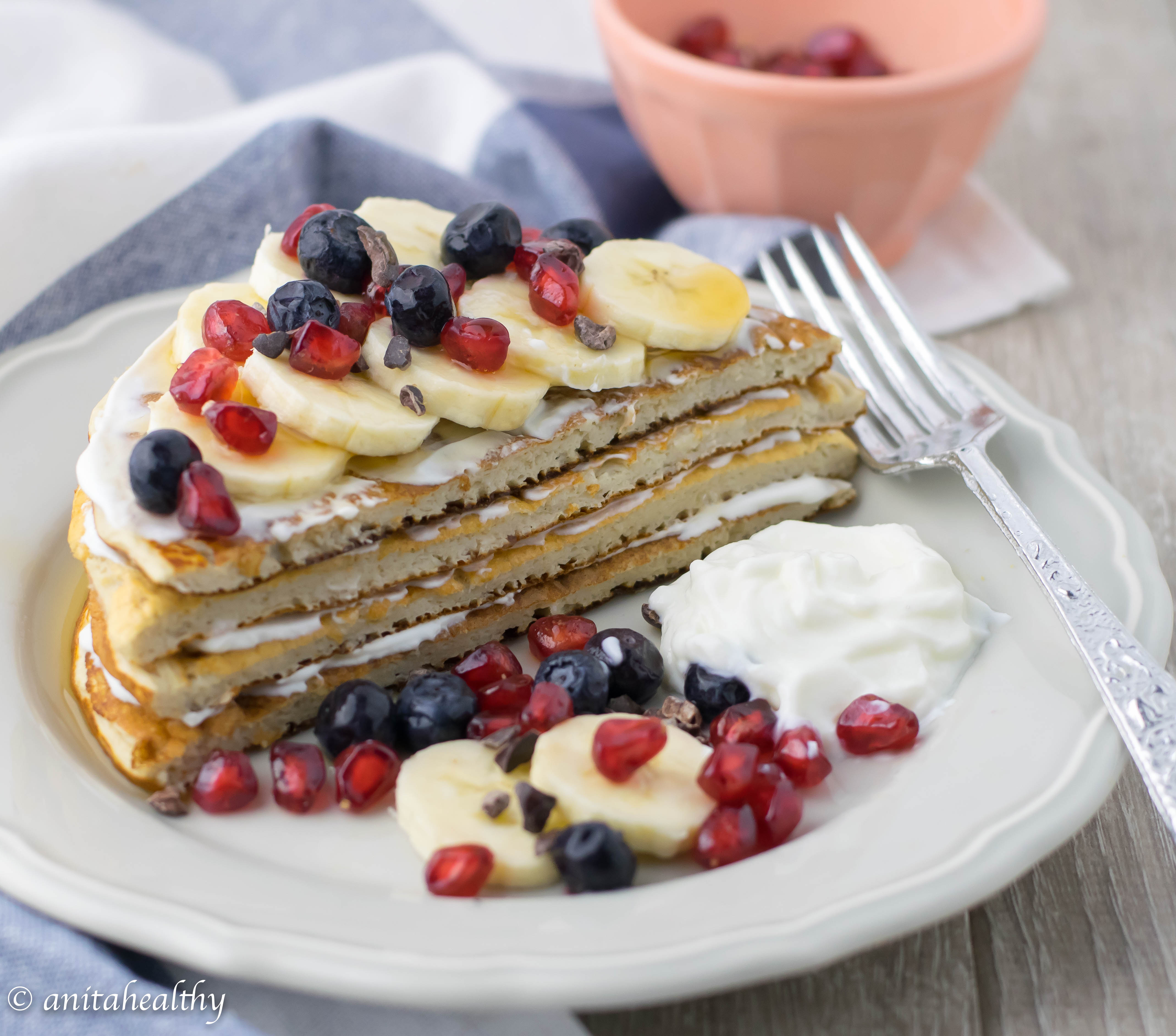 Panquecas de Banana e Bolacha Maria