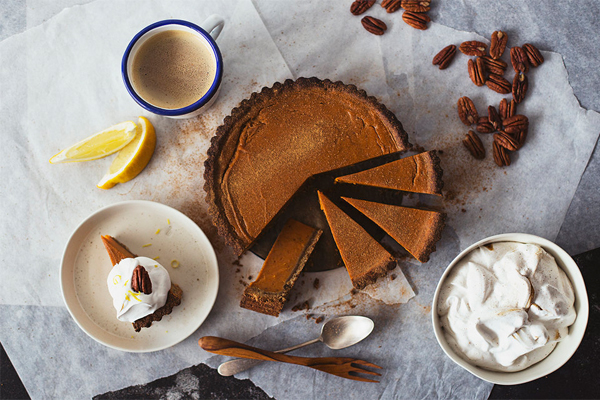 Tarte de batata doce e citrinos