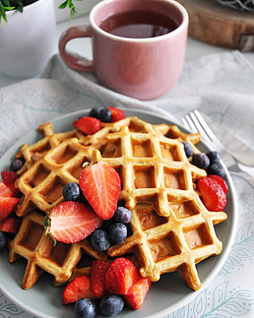 Waffles de Batata doce