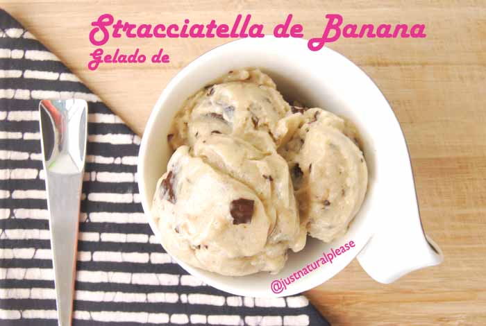 Gelado Stracciatella de Banana