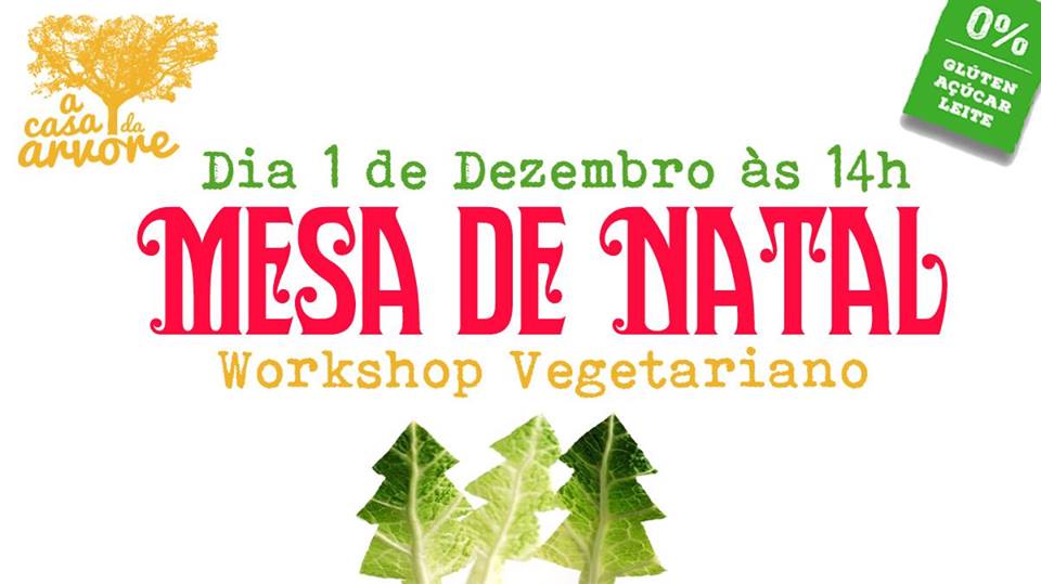  Workshop Vegetariano- Mesa de Natal (1 de dezembro)