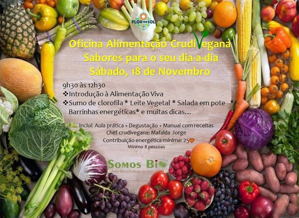 Oficina Alimentação Crudivegana - Sabores para o dia a dia