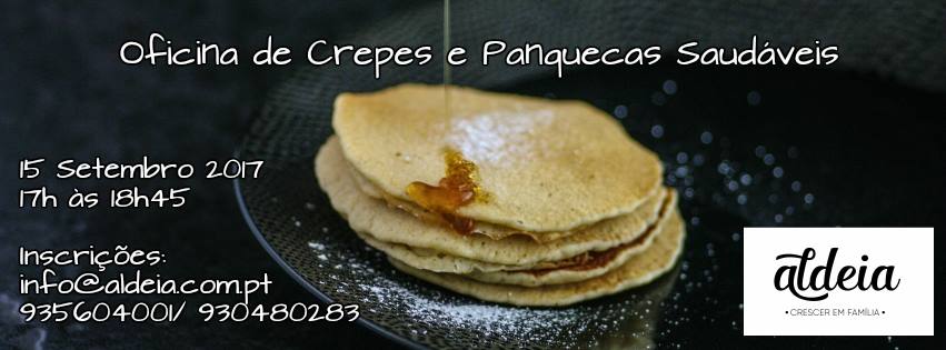 Oficina de crepes e panquecas saudáveis