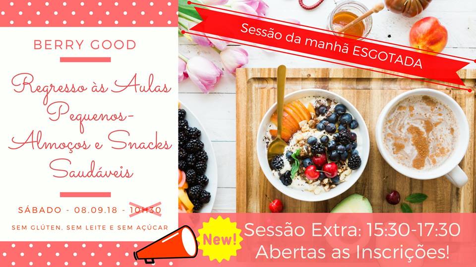 Workshop pequenos-almoços e snacks saudáveis